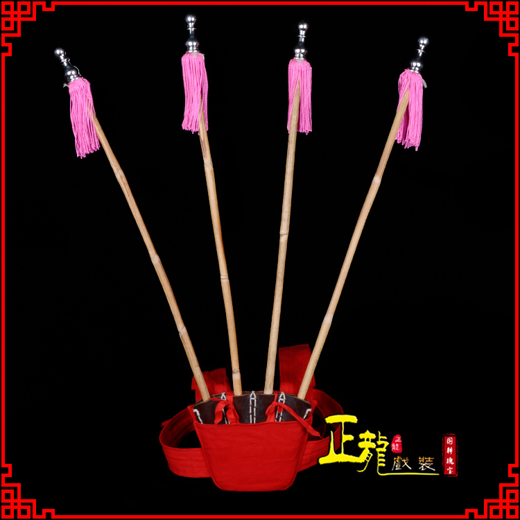 头屯河戏装戏曲用品靠旗男女大靠 靠板 正宗牛皮旗杆旗架