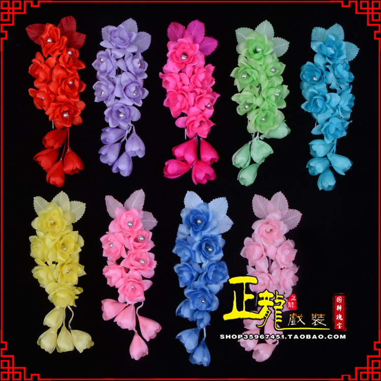 头屯河鬓花头饰小花头花 真丝绢花