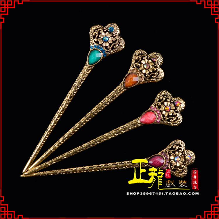 头屯河头饰老旦青衣员外夫人簪子 老旦发簪