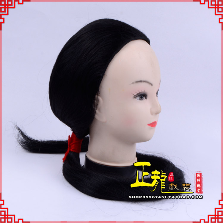 头屯河古装影视演出头套花旦假发 真发古装发